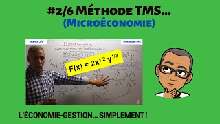 26 Microéconomie  Méthode TMS Taux Marginal de Substitution [upl. by Ntsud493]