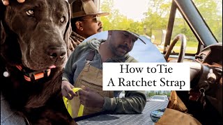 How to Tie a Ratchet Strap [upl. by Rolat991]