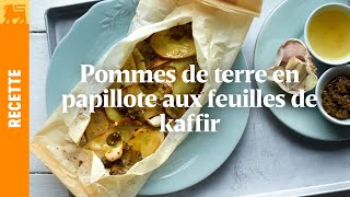 Pommes de terre en papillote aux feuilles de kaffir [upl. by Gnik]