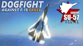 Su57 Felon Vs F15 Eagle Dogfight over Syria  Digital Combat Simulator  DCS [upl. by Notsle]