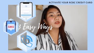 HOW TO ACTIVATE RCBC CREDIT CARD [upl. by Latif976]