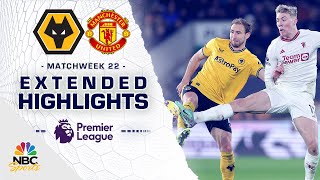 Wolves v Manchester United  PREMIER LEAGUE HIGHLIGHTS  212024  NBC Sports [upl. by Ahsiruam132]