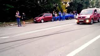 Fiat Doblo VS Audi Drag Race [upl. by Carnahan77]