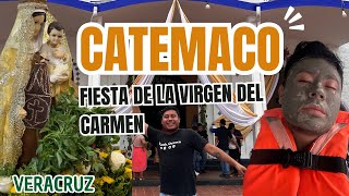 Fiesta de la Virgen del Carmen en Catemaco Veracruz  Actividades en Catemaco [upl. by Ayekam548]