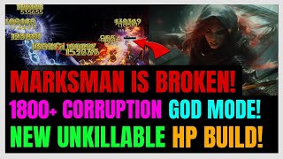 New UNKILLABLE Lightning Marksman ENDGAME HP Setup 1800 Corruption HUGE CHANGES  Last Epoch [upl. by Luthanen19]