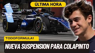 F1 HOY Así es la nueva suspensión de Williams para Colapinto [upl. by Arramahs431]