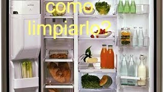 COMO LIMPIAR UN REFRIGERADOR POR DENTRO  VINAGRE Y BICARBONATO [upl. by Peisch]