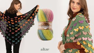 Alize Angora Gold Batik ile Zikzak Desenli Bluz [upl. by Miculek]