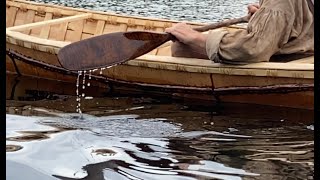 Complete Birch Bark Canoe Build from Birch Bark Cedar Spruce Root Spruce Gum to Maiden Voyage [upl. by Sly978]