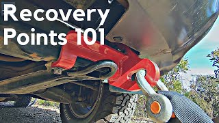 4WD Vehicle Rated Recovery Points  2 Important Considerations TOW POINTS vs RATED RECOVERY POINTS [upl. by Seko]