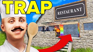 We built a restaurant trap base in Rust [upl. by Hughie]