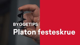 Byggetips Bruk Platon festeskrue og kantlist ved montering av grunnmursplate mot isolasjon [upl. by Samal]