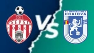 Sepsi OSK Sfantul Gheorghe vs Universitatea Craiova live match [upl. by Anaed]