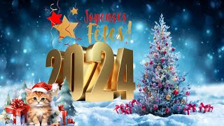 BONNE ANNÉE 2024 ღ MEILLEURS VOEUX 2024 ღ CARTE DE VOEUX ORIGINALE 2024 ✨ [upl. by Grosmark]