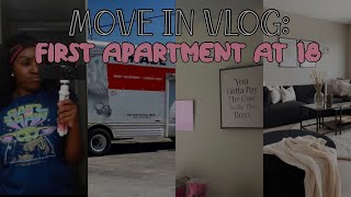 come move into my first apartment with me AT 18 [upl. by Jemine730]