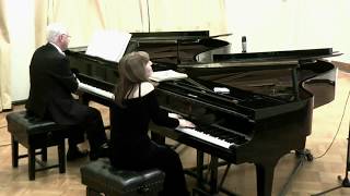 Rachmaninov  Variation 18 from Rhapsody on a Theme of Paganini Op 43  2 pianos4 hands [upl. by Crutcher]