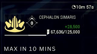 How to Max Cephalon Simaris Standing Fast in Warframe [upl. by Amikehs]