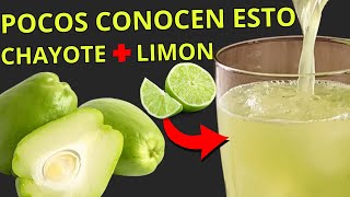 ¡VALE ORO PURO Si Tienes este SUPERALIMENTO debes ver ESTE VÍDEO CHAYOTE y LIMON Beneficios Oculto [upl. by Aynatahs975]