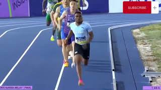 Mens 4x400 Relay Final  Botswana and South Africa Pull Off Another 12 Finish  ft Letsile Tebogo [upl. by Steiner]