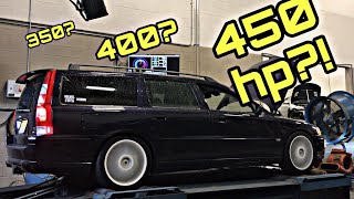 My Sleeper Volvo V70R Made WAY MORE POWER On The Dyno Than I Thought It Would [upl. by Hirsch622]