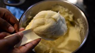 HOW TO MAKE POUNDED YAM WITH A HAND MIXER  TOSIN ALABI [upl. by Ahiel]