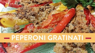 Peperoni gratinati al forno la ricetta semplice e veloce [upl. by Manson]