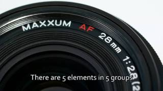 Sony Alpha Maxxum 28mm f28 DSLR lens review [upl. by Acsecnarf]