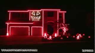 Halloween Light Show 2011  Thriller [upl. by Candless]