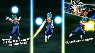 LR Vegito Blue as Classic Dokkan Super Attacks Dokkan Battle [upl. by Fachini]