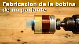 Fabricación de la bobina de un parlante make voice coil [upl. by Lehcor]