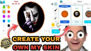 How to create your own custom skin in agario mobile in Android amp PC agariomyskin ZAZUYT [upl. by Dnarud]