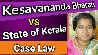 kesavananda bharati vs state of kerala case law1973 Basic Structure Doctrine telugu advocatesowjanya [upl. by Evod]