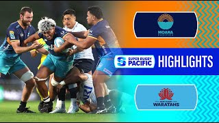 HIGHLIGHTS  MOANA PASIFIKA v WARATAHS  Super Rugby Pacific 2024  Round 14 [upl. by Oznol]