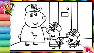 Peppa Pig helping Ms Sheep letter deliveryPeppa Pig Full Official EpisodesPeppa Pig Coloring Pages [upl. by Vijnas]