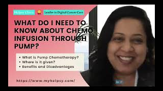 What Do I Need to Know about Chemotherapy Infusion Through Pump [upl. by Maurita467]