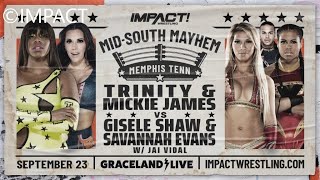 Trinity amp Mickie James v Gisele Shaw amp Savannah Evans  Tag Team Match  MSM 2023 Night 2  WWE 2K23 [upl. by Tobias723]