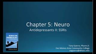 CC Antidepressants SSRIs Citalopram vs Sertraline CH 5 NEURO NAPLEX  NCLEX PHARMACOLOGY REVIEW [upl. by Irej]