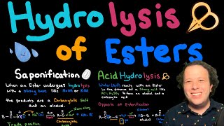 Hydrolysis of Esters  Acid and Base Saponification Hydrolysis Explained [upl. by Adlih]