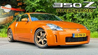 NISSAN 350Z SUPERCHARGED  REVIEW on AUTOBAHN [upl. by Rudolfo]