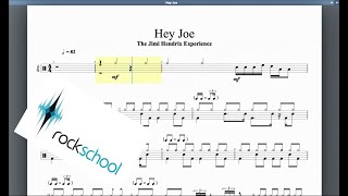 Hey Joe Rockschool Hot Rock Grade 5 Drums [upl. by Rolo]