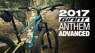 2017 Giant Anthem Advanced 1 275 110mm Maestro 120mm Fox34 Mountain Bike Review  Giant Demo Day [upl. by Akisey508]