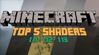 Minecraft BEST SHADERS 2019  TOP 5 Shaders HD pour Minecraft 113  112  DOWNLOADTéléchargement [upl. by Kcira278]