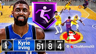 KYRIE IRVING BUILD is LETHAL to REC PLAYERS ANKLES in NBA 2K24 [upl. by Fasto]