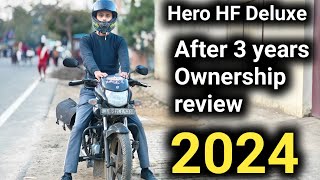 Hero hf deluxe ownership review  hero hf deluxe new model 2024  hero hfdeluxe HeroMotoCorp [upl. by Phonsa]