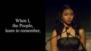 Poetry In Voice 2016 winner Marie Foolchand recites at Griffin Poetry Prize awards ceremony [upl. by Niltak]