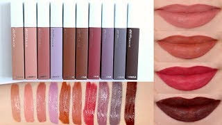 Maybelline Super Stay Matte Ink Unnudes Liquid Lipsticks  Review amp Lip Swatches [upl. by Sldney]