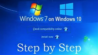 How to Install Windows 7 on Windows 10 without CD DVD and USB flash drive Complete Tutorial [upl. by Yahsan]