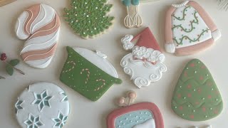 Christmas cookie decorating Vintage inspired designs  Christmas cookies [upl. by Iosep225]