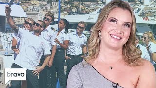 Hannah Ferrier Spills The Tea On The Former Below Deck Med Crew  The Daily Dish  Bravo [upl. by Marv321]