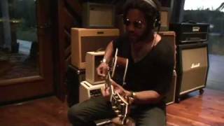 LENNY KRAVITZ SNEAK PEEK RECORDING FUNKY NEW SONG FROM BLACK AND WHITE AMERICA [upl. by Romaine909]